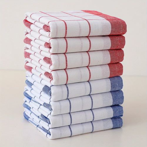 Checked Cotton Kitchen Towels