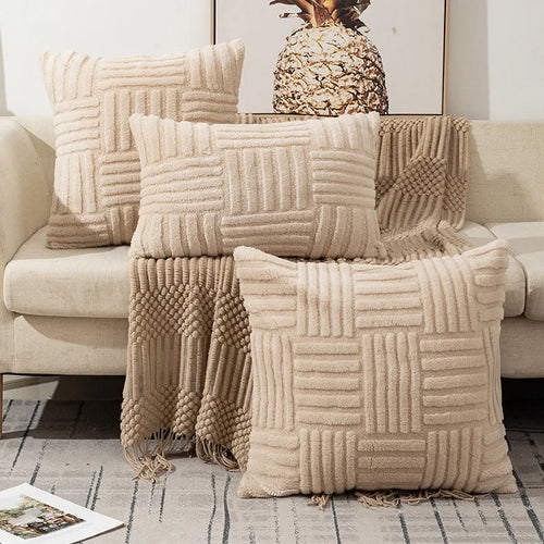 Faux Fur Throw Pillow Cover
