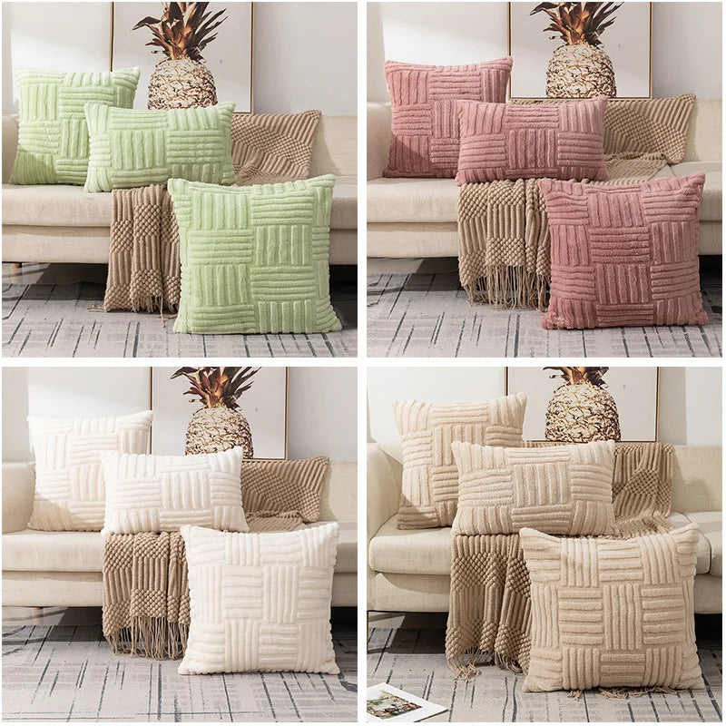 Faux Fur Throw Pillow Cover