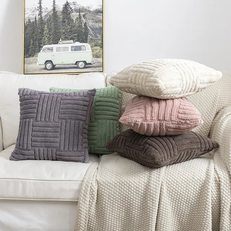 Faux Fur Throw Pillow Cover