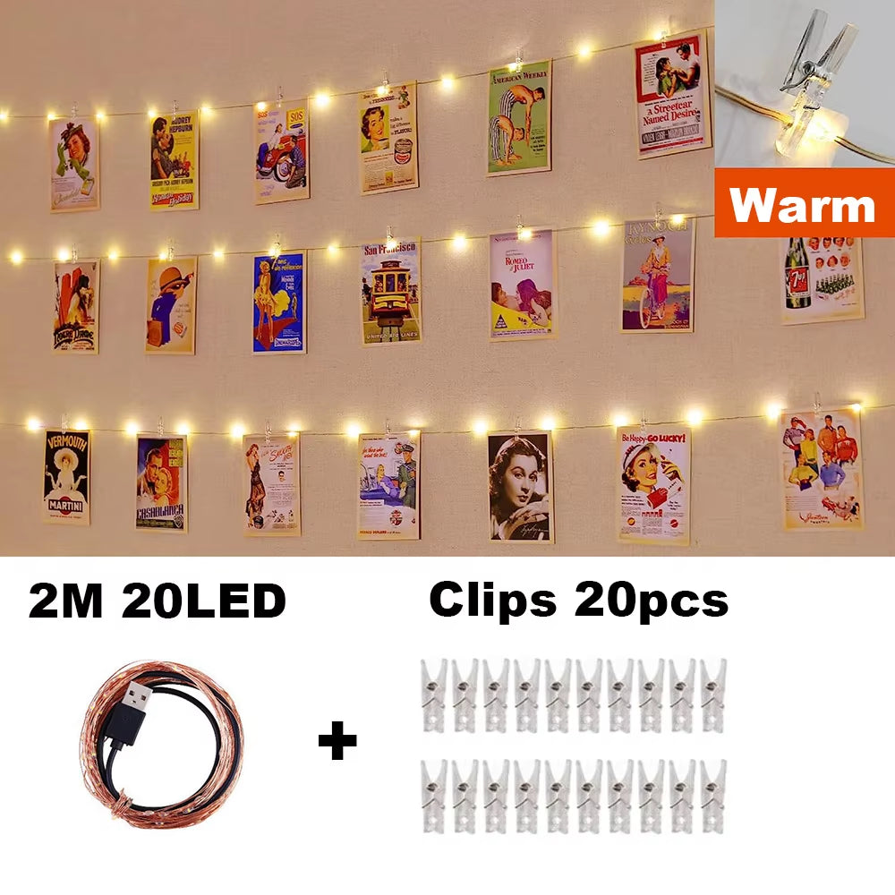 Photo Clip String Lights