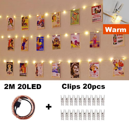 Photo Clip String Lights
