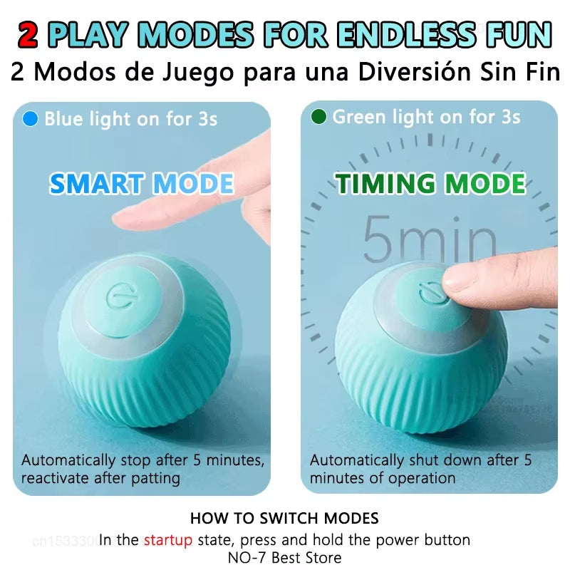Self-Rolling Interactive Cat Ball