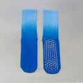 Yoga Socks Women Gradient Cotton Silicone Non-Slip Pilates Grip Crew Socks