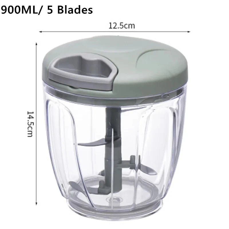 Pull-Cord Vegetable Chopper