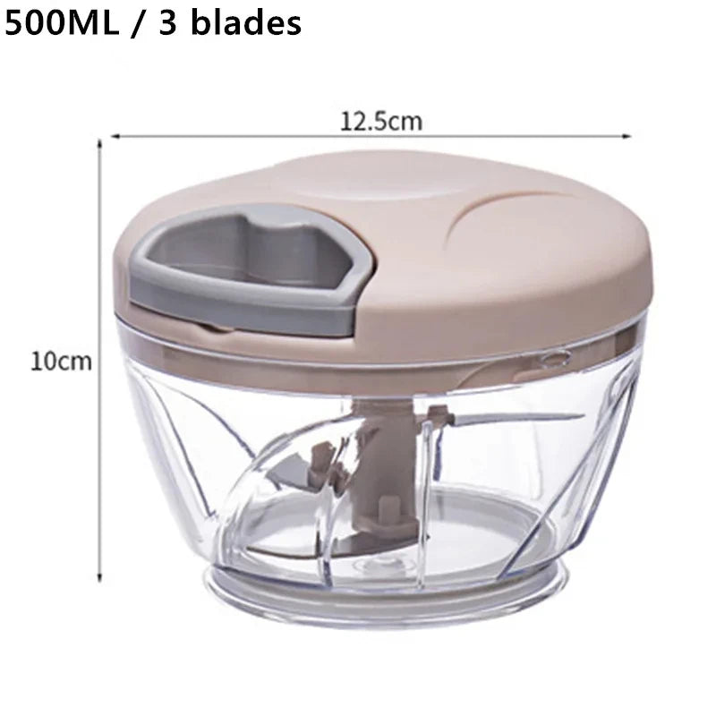 Pull-Cord Vegetable Chopper