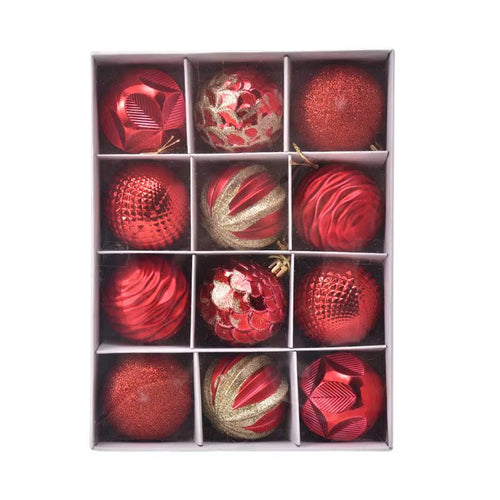Shatterproof Ball Ornaments, Set of 12