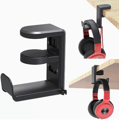 Under-Desk Swivel Headphone Hanger