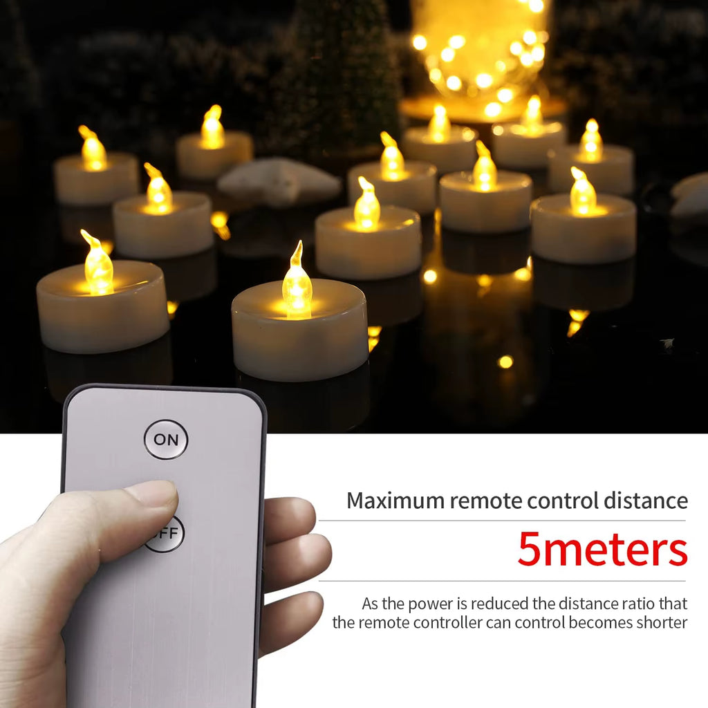 Flameless LED Tea Lights with Remote