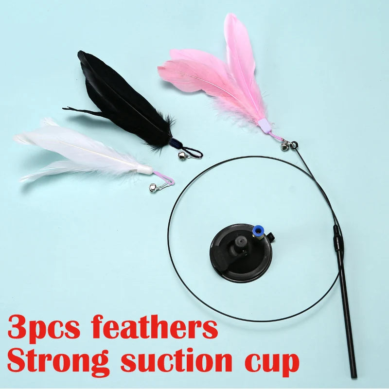 Hands-Free Bird Wand Cat Toy