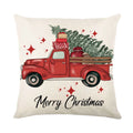 Linen Merry Christmas Pillow Cover 45X45Cm Throw Pillowcase Winter Christmas Decorations for Home Tree Deer Sofa Cushion Cover