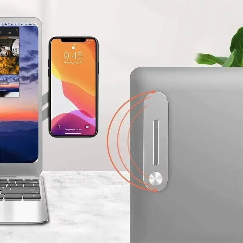 Magnetic Laptop Side-Mount Phone Holder