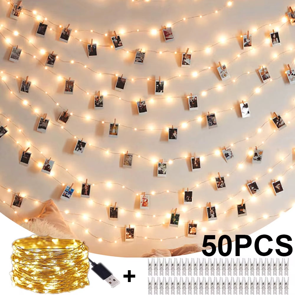 Photo Clip String Lights