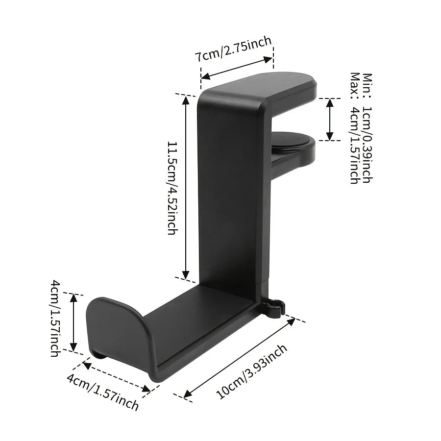 Under-Desk Swivel Headphone Hanger