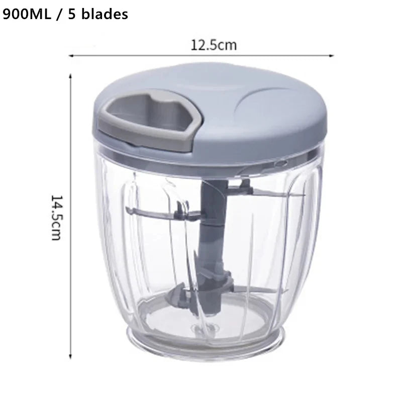 Pull-Cord Vegetable Chopper