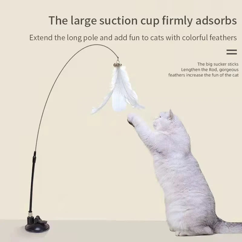 Hands-Free Bird Wand Cat Toy