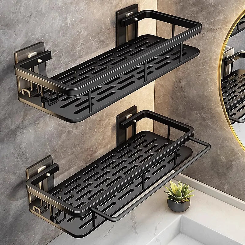 Bathroom Storage Rack Stainless Steel anti Rust Storage Shower Rack Suction Cup Storage Rack Household Storage Appliances