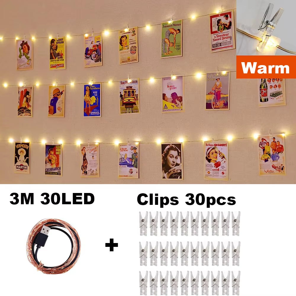 Photo Clip String Lights