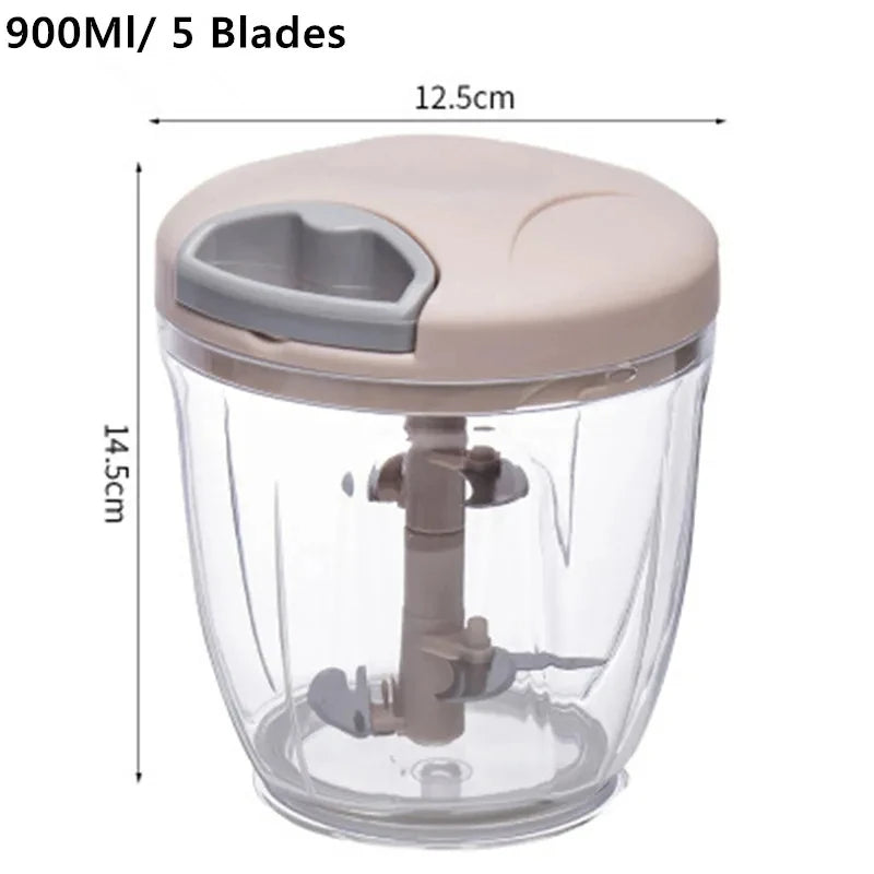 Pull-Cord Vegetable Chopper