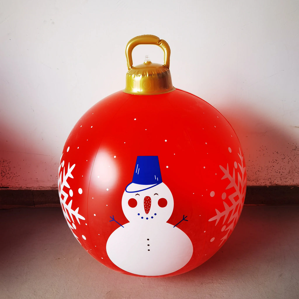 Giant inflatable Christmas ornament ball