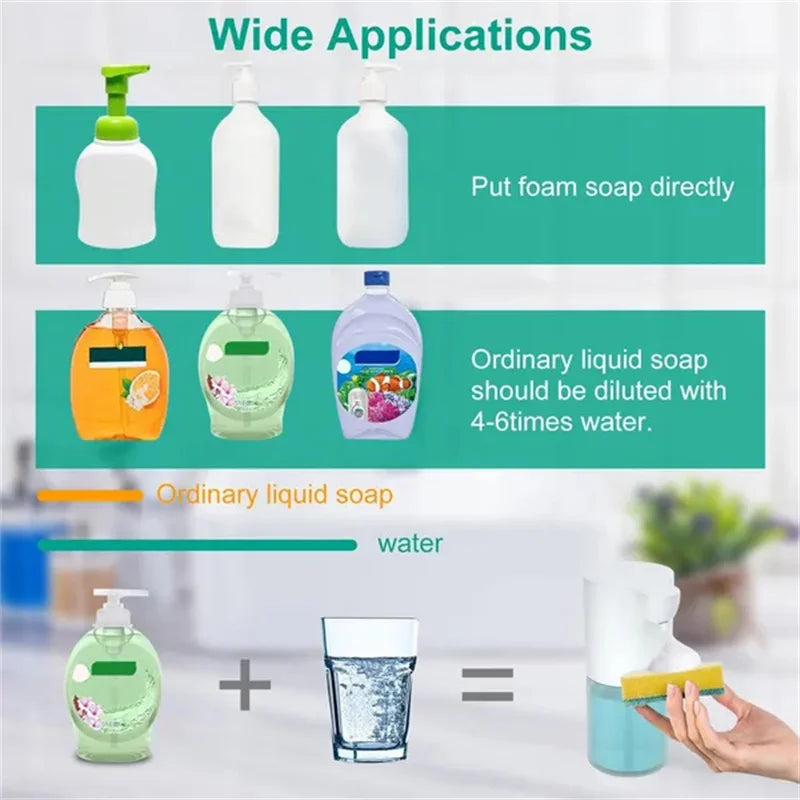Touchless foam soap dispenser