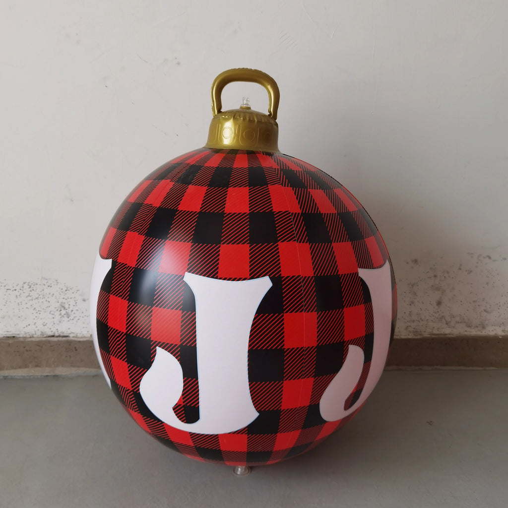 Giant inflatable Christmas ornament ball