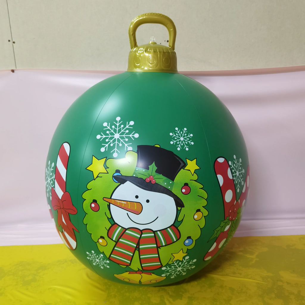 Giant inflatable Christmas ornament ball