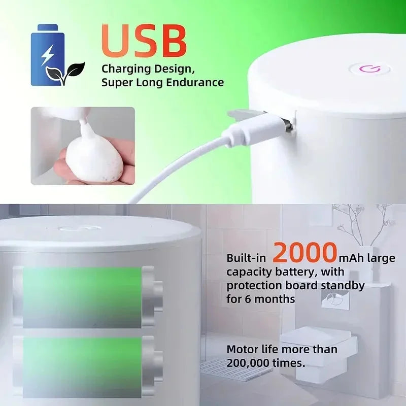 Touchless foam soap dispenser