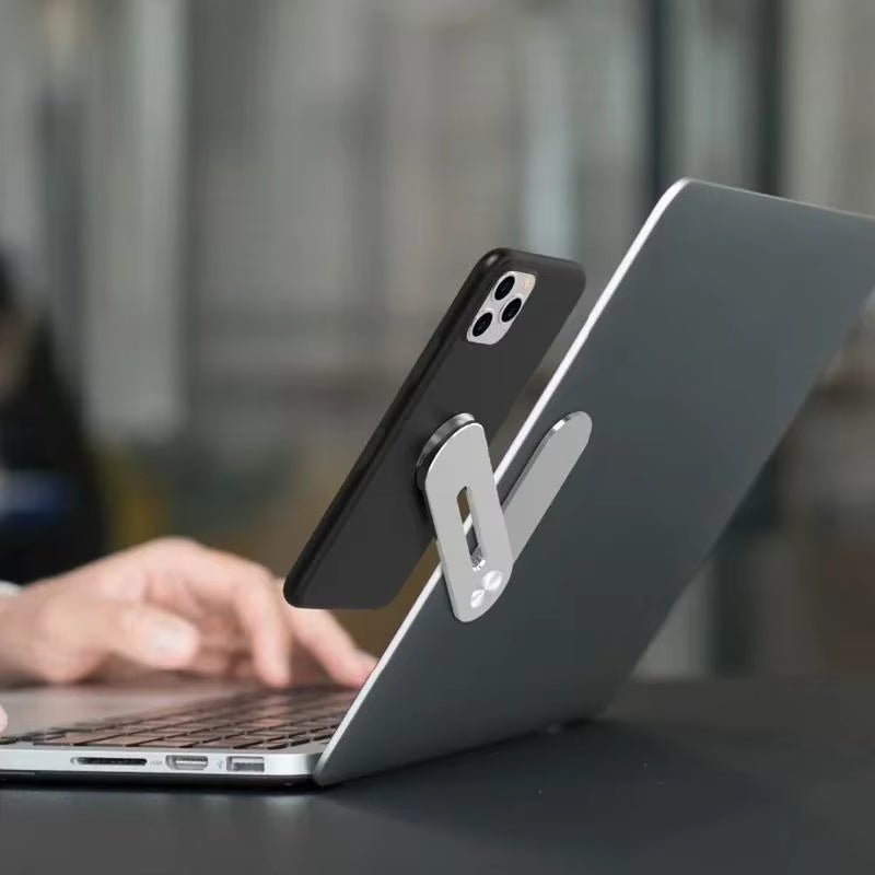 Magnetic Laptop Side-Mount Phone Holder