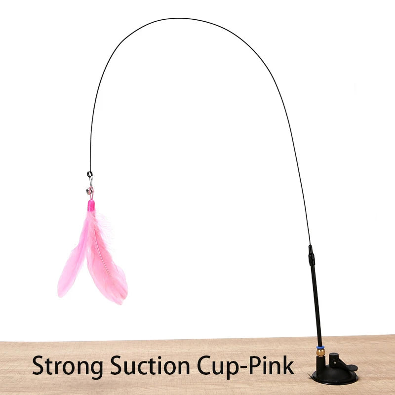 Hands-Free Bird Wand Cat Toy