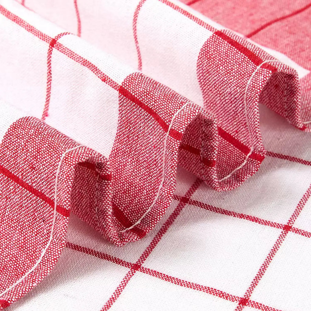 4/6/8/10 Pieces, 40Cm * 60Cm, Simple Checkered Pattern Kitchen Towel, Suitable for Washing Dishes, Drying Tableware