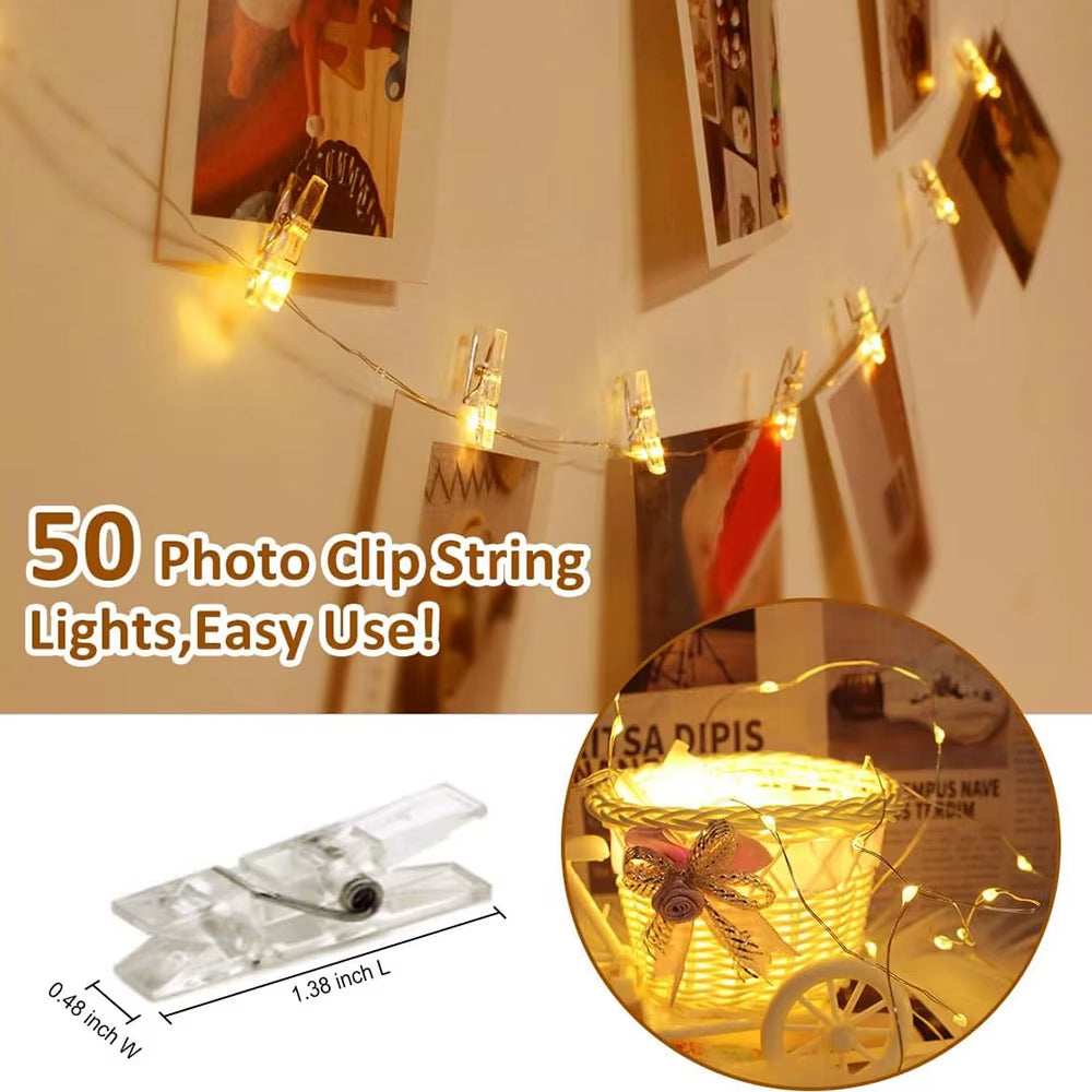 Photo Clip String Lights