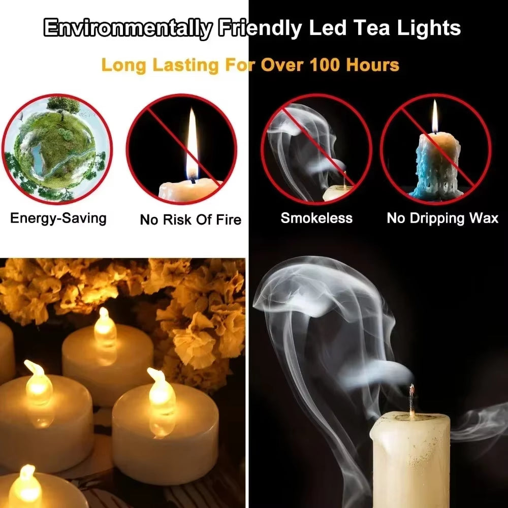Flameless LED Tea Lights with Remote