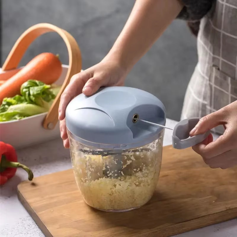 Pull-Cord Vegetable Chopper