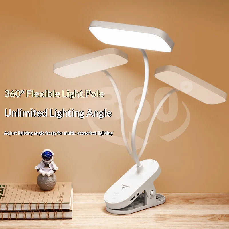 Rechargeable Clip-On Desk Lamp