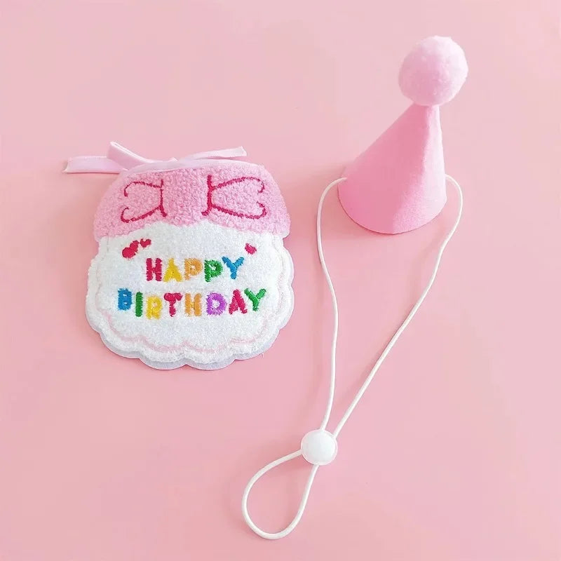 Pet Birthday Hat & Bandana Set